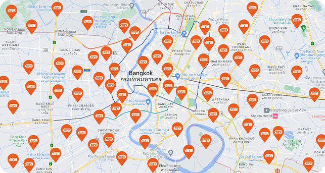 Service Locations Map